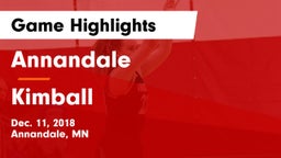 Annandale  vs Kimball  Game Highlights - Dec. 11, 2018