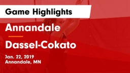 Annandale  vs Dassel-Cokato  Game Highlights - Jan. 22, 2019