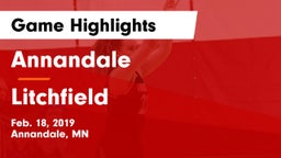 Annandale  vs Litchfield  Game Highlights - Feb. 18, 2019