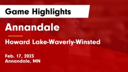 Annandale  vs Howard Lake-Waverly-Winsted  Game Highlights - Feb. 17, 2023