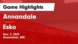 Annandale  vs Esko  Game Highlights - Dec. 2, 2023