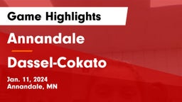 Annandale  vs Dassel-Cokato  Game Highlights - Jan. 11, 2024