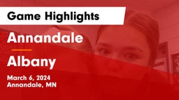 Annandale  vs Albany  Game Highlights - March 6, 2024