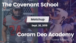 Matchup: The Covenant School vs. Coram Deo Academy  2019