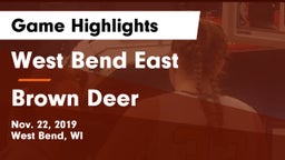 West Bend East  vs Brown Deer  Game Highlights - Nov. 22, 2019