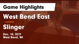 West Bend East  vs Slinger  Game Highlights - Dec. 10, 2019