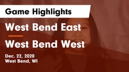 West Bend East  vs West Bend West  Game Highlights - Dec. 22, 2020