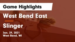 West Bend East  vs Slinger  Game Highlights - Jan. 29, 2021