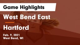 West Bend East  vs Hartford  Game Highlights - Feb. 9, 2021