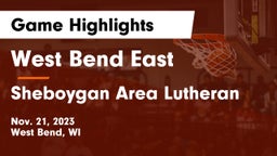 West Bend East  vs Sheboygan Area Lutheran  Game Highlights - Nov. 21, 2023