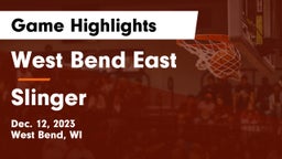 West Bend East  vs Slinger  Game Highlights - Dec. 12, 2023