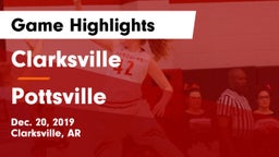 Clarksville  vs Pottsville  Game Highlights - Dec. 20, 2019