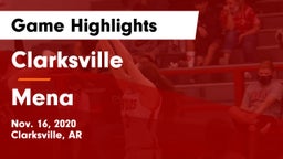 Clarksville  vs Mena  Game Highlights - Nov. 16, 2020