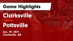 Clarksville  vs Pottsville  Game Highlights - Jan. 29, 2021