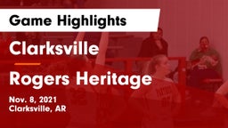 Clarksville  vs Rogers Heritage  Game Highlights - Nov. 8, 2021