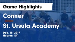 Conner  vs St. Ursula Academy  Game Highlights - Dec. 19, 2019