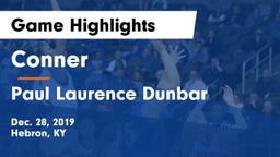 Conner  vs Paul Laurence Dunbar  Game Highlights - Dec. 28, 2019