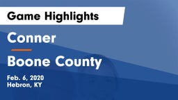 Conner  vs Boone County  Game Highlights - Feb. 6, 2020