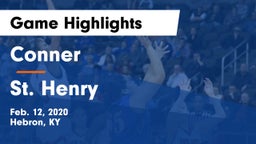 Conner  vs St. Henry  Game Highlights - Feb. 12, 2020