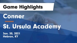 Conner  vs St. Ursula Academy  Game Highlights - Jan. 30, 2021