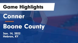 Conner  vs Boone County  Game Highlights - Jan. 14, 2022