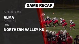 Recap: Alma  vs. Northern Valley KS 2016