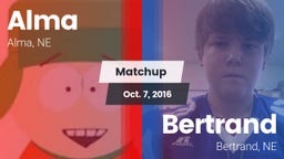 Matchup: Alma  vs. Bertrand  2016
