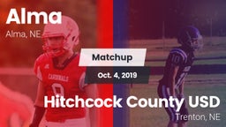 Matchup: Alma  vs. Hitchcock County USD  2019