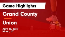 Grand County  vs Union  Game Highlights - April 28, 2023
