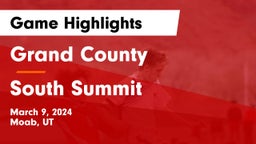 Grand County  vs South Summit  Game Highlights - March 9, 2024
