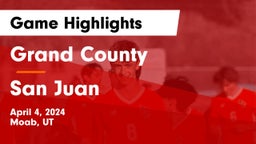 Grand County  vs San Juan  Game Highlights - April 4, 2024