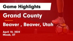 Grand County  vs Beaver , Beaver, Utah Game Highlights - April 18, 2024