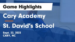 Cary Academy vs St. David's School Game Highlights - Sept. 22, 2023