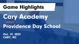 Cary Academy vs Providence Day School Game Highlights - Oct. 19, 2023