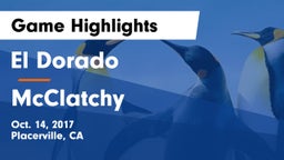 El Dorado  vs McClatchy Game Highlights - Oct. 14, 2017