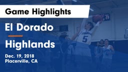 El Dorado  vs Highlands  Game Highlights - Dec. 19, 2018