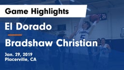 El Dorado  vs Bradshaw Christian  Game Highlights - Jan. 29, 2019