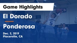 El Dorado  vs Ponderosa  Game Highlights - Dec. 2, 2019