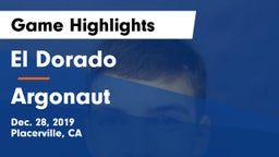 El Dorado  vs Argonaut  Game Highlights - Dec. 28, 2019