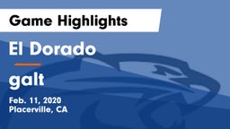 El Dorado  vs galt Game Highlights - Feb. 11, 2020
