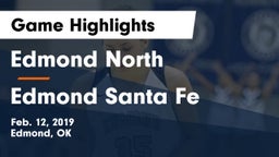 Edmond North  vs Edmond Santa Fe Game Highlights - Feb. 12, 2019
