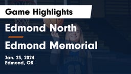 Edmond North  vs Edmond Memorial  Game Highlights - Jan. 23, 2024