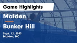 Maiden  vs Bunker Hill  Game Highlights - Sept. 12, 2023