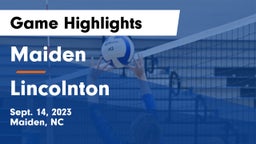 Maiden  vs Lincolnton Game Highlights - Sept. 14, 2023