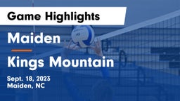 Maiden  vs Kings Mountain  Game Highlights - Sept. 18, 2023