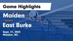 Maiden  vs East Burke Game Highlights - Sept. 21, 2023