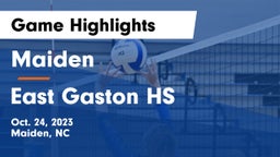 Maiden  vs East Gaston HS Game Highlights - Oct. 24, 2023