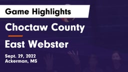 Choctaw County  vs East Webster Game Highlights - Sept. 29, 2022