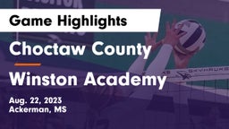 Choctaw County  vs Winston Academy Game Highlights - Aug. 22, 2023