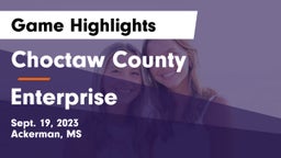 Choctaw County  vs Enterprise   Game Highlights - Sept. 19, 2023